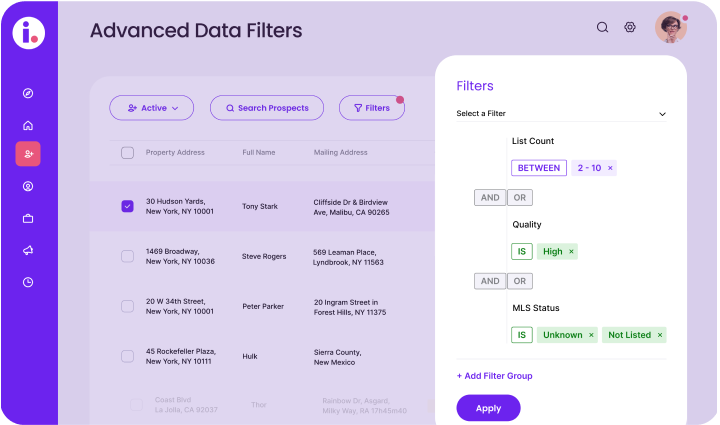 Advanced Filters & Presets