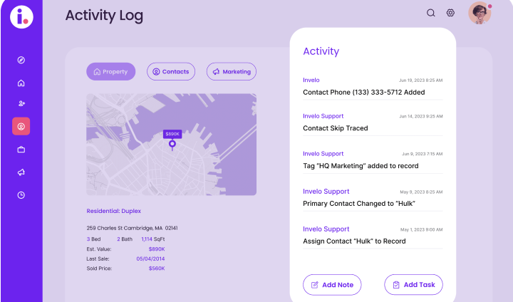 Communication Tracking & Activity Logs